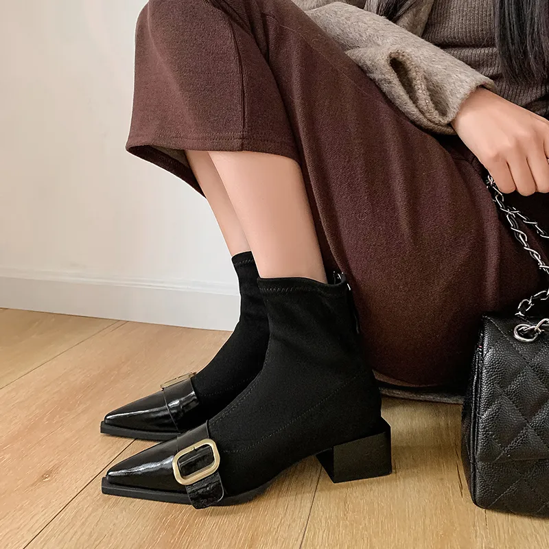 XIAOAJUE Ankle Boots 4.5cm Women's-5