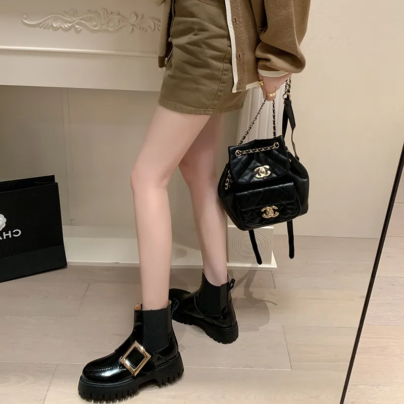 XIAOAJUE Short Chelsea Boots 4.5cm Women's-7
