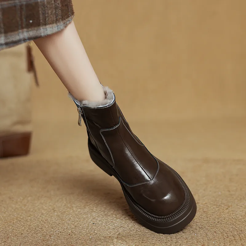 XIAOAJUE Ankle Boots 4.5cm Women's-9