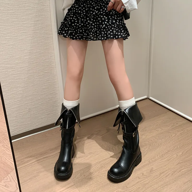 XIAOAJUE Knee high Boots 4.5cm Women's-4
