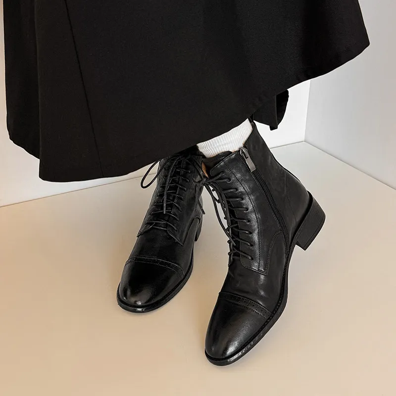 XIAOAJUE Ankle Boots 4cm Women's-2