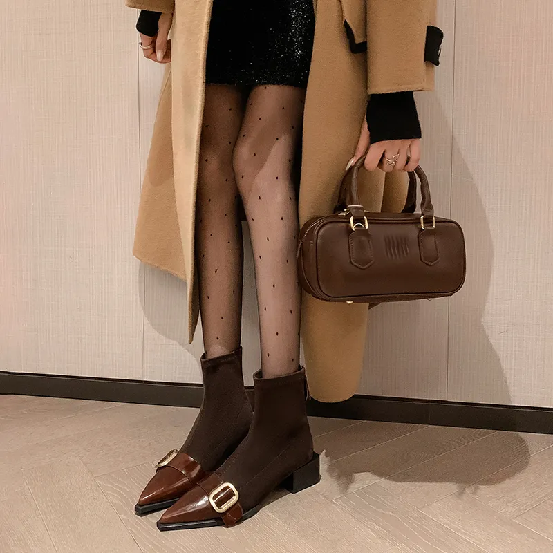 XIAOAJUE Ankle Boots 4.5cm Women's-9