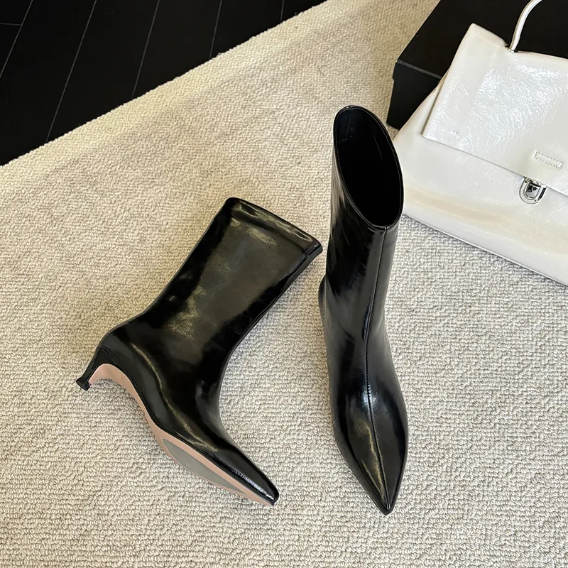 XIAOAJUE Ankle Boots 4cm Women's-17