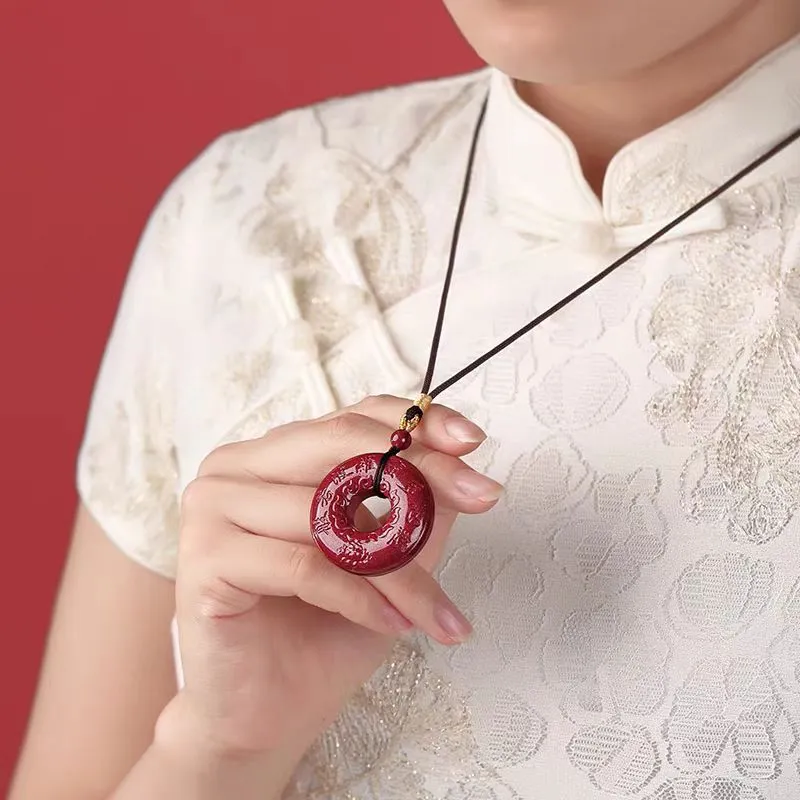 Zhen Yu Zhen Pin Reconstructed Cinnabar Necklaces Unisex-6