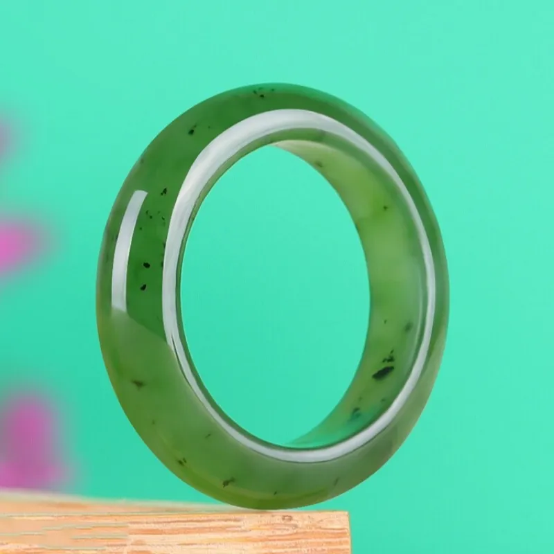 Zhen Yu Zhen Pin Hetian Jade Rings Jasper Unisex-1