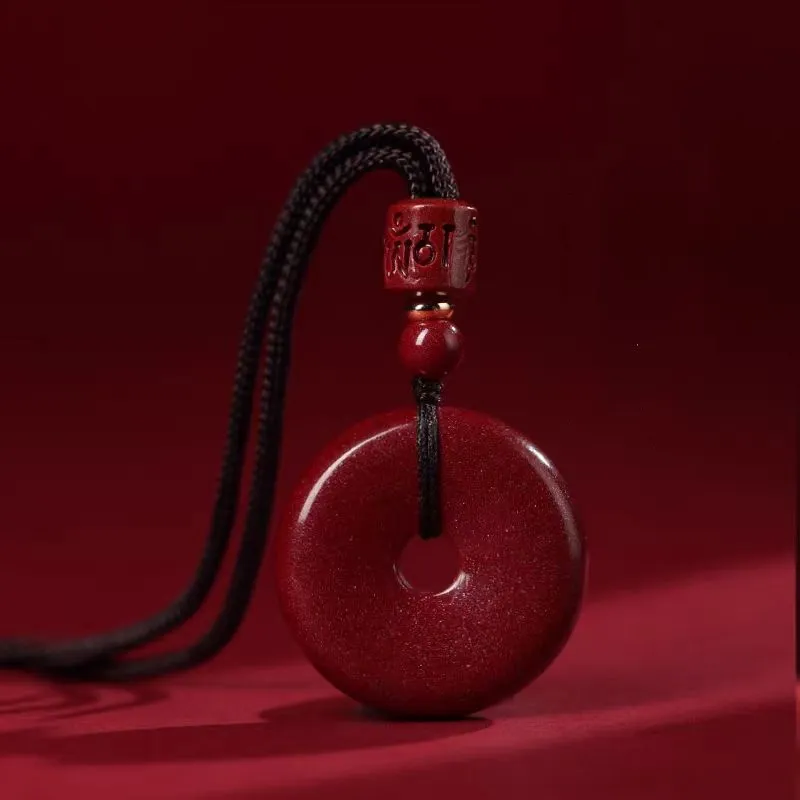 Zhen Yu Zhen Pin Cinnabar Necklaces Unisex-1