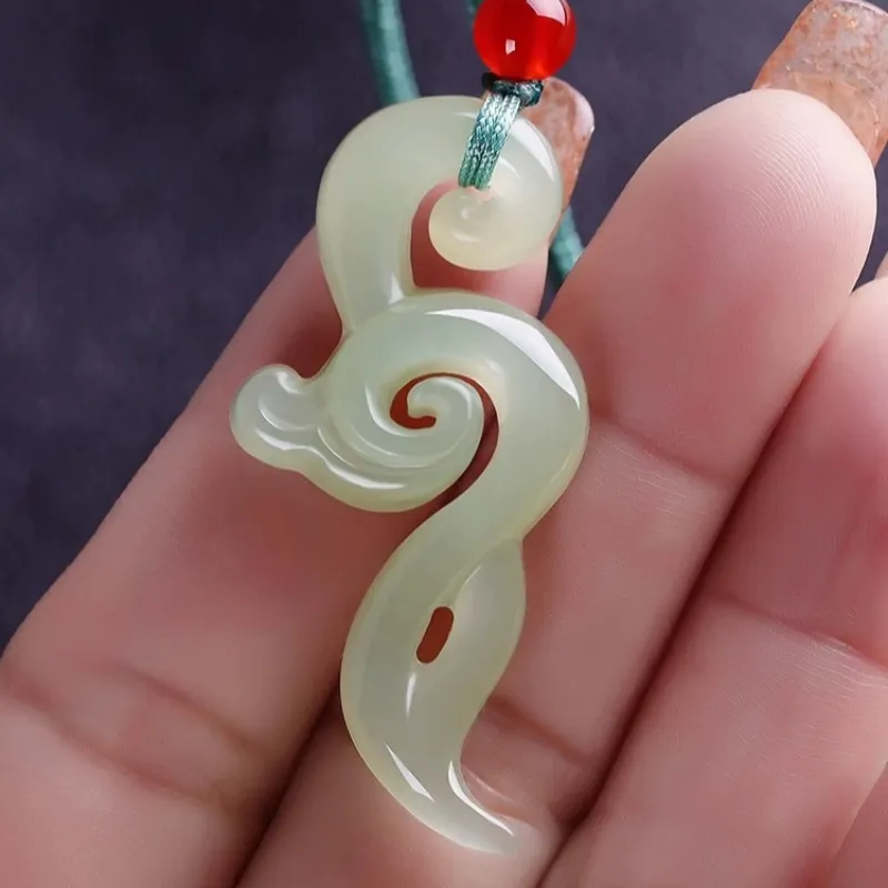 Zhen Yu Zhen Pin Hetian Jade Necklaces Green Jade Unisex-2