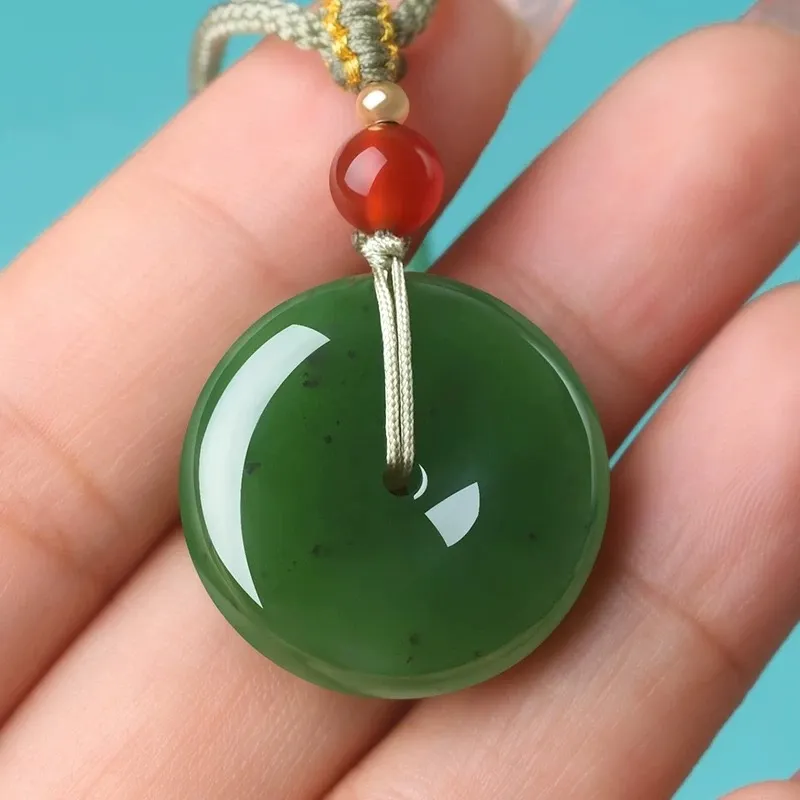 Zhen Yu Zhen Pin Hetian Jade Necklaces Jasper Unisex-4