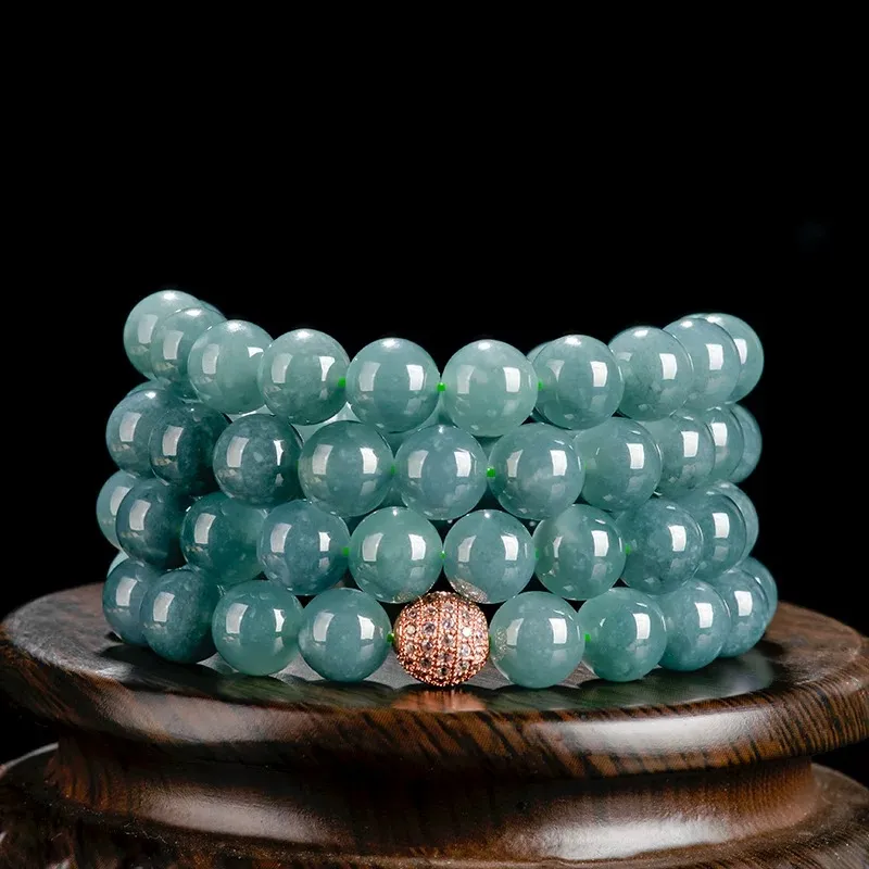 Zhen Yu Zhen Pin Glutinous Jade Jadeite Necklaces Unisex-4