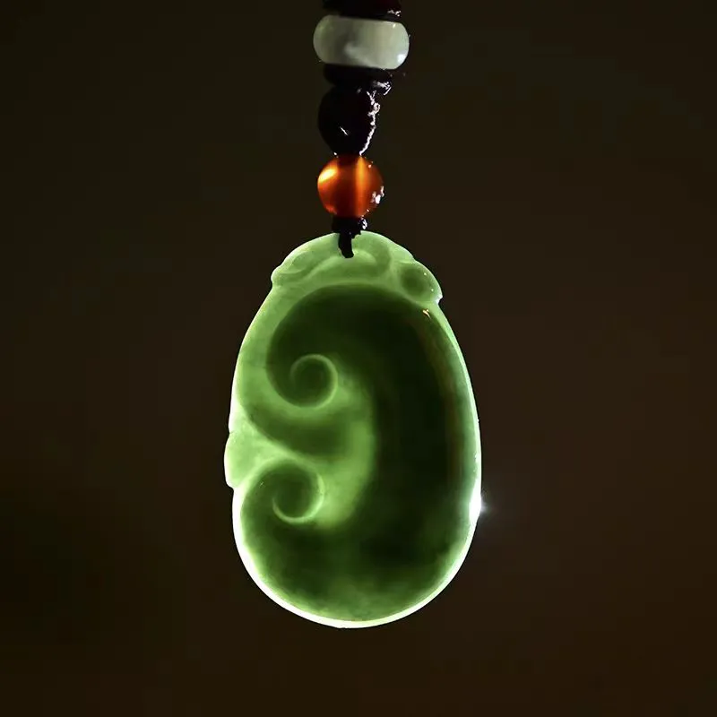 Zhen Yu Zhen Pin Ice Glutinous Jadeite Necklaces Unisex-4