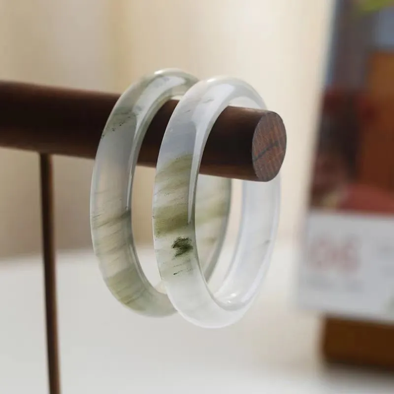 Zhen Yu Zhen Pin Golden Silk Jade Bangles Unisex-4