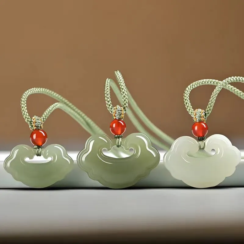Zhen Yu Zhen Pin Hetian Jade Necklaces Unisex-5