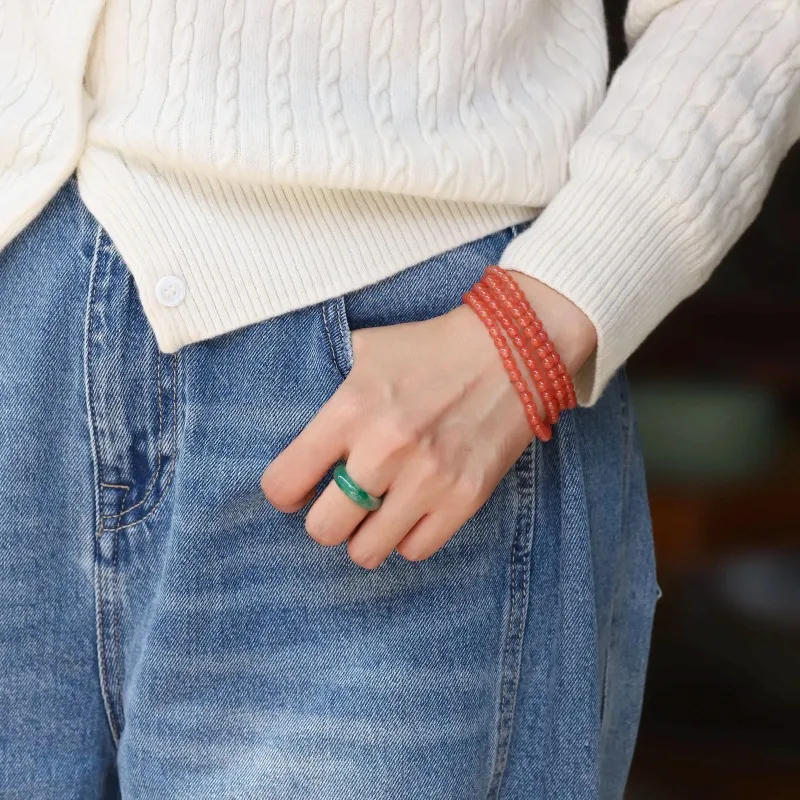 Zhen Yu Zhen Pin Dulong Jade Rings Unisex-6