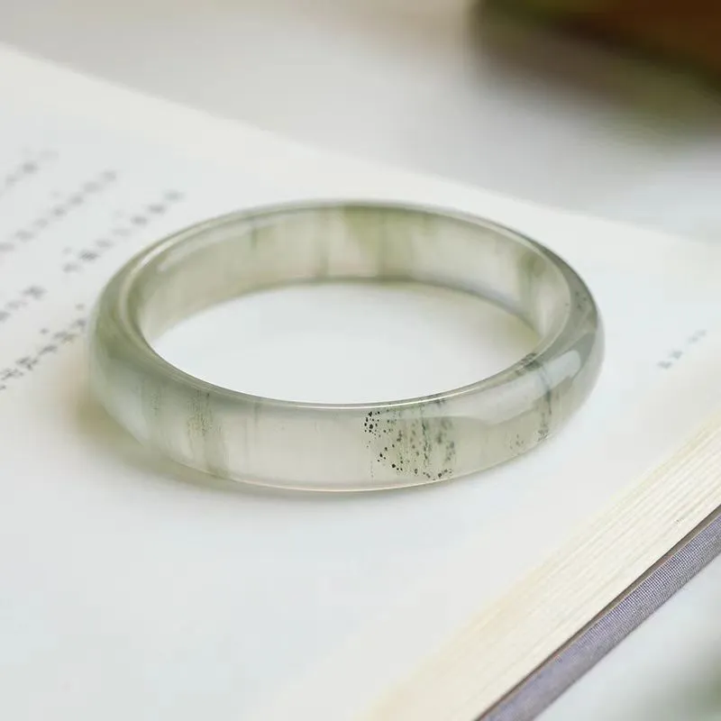 Zhen Yu Zhen Pin Golden Silk Jade Bangles Unisex-5