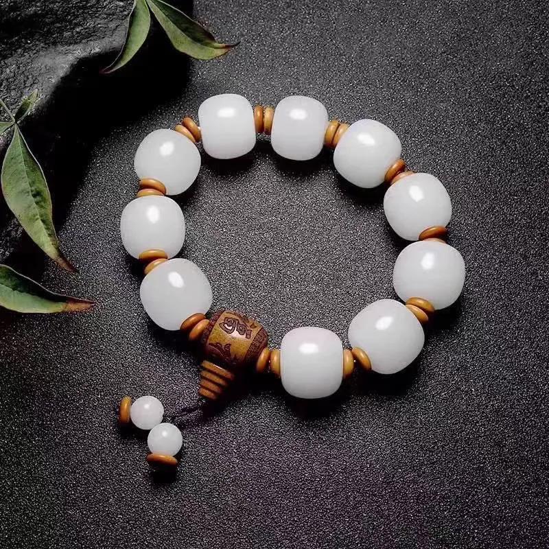 Zhen Yu Zhen Pin Golden Silk Jade Bracelets Men's-1
