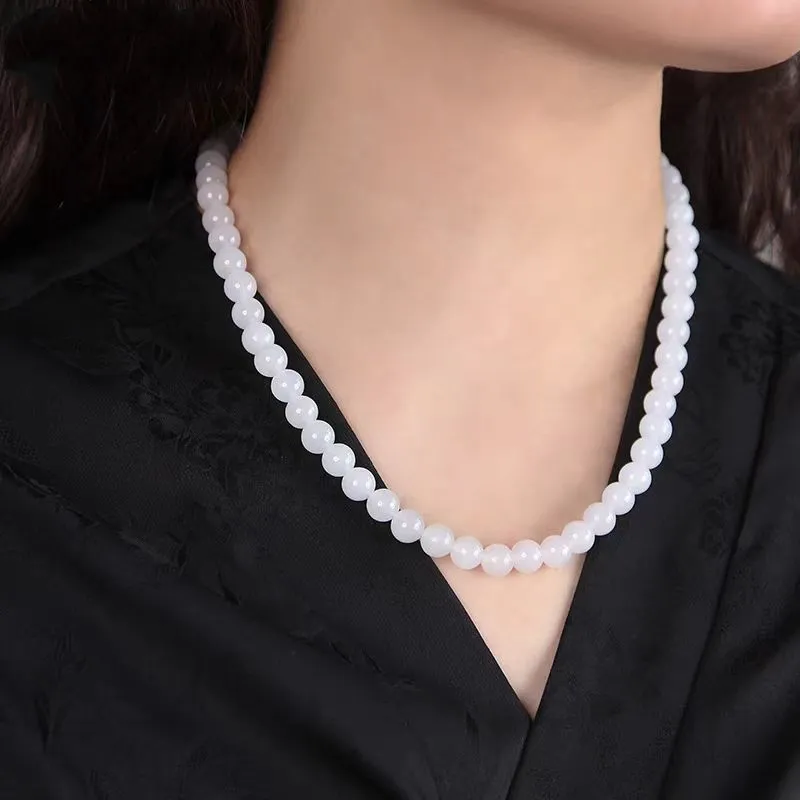 Zhen Yu Zhen Pin Golden Silk Jade Necklaces Unisex-4