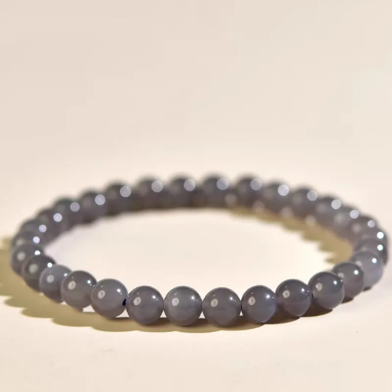 Zhen Yu Zhen Pin Hetian Jade Bracelets Smoky Purple Unisex-5