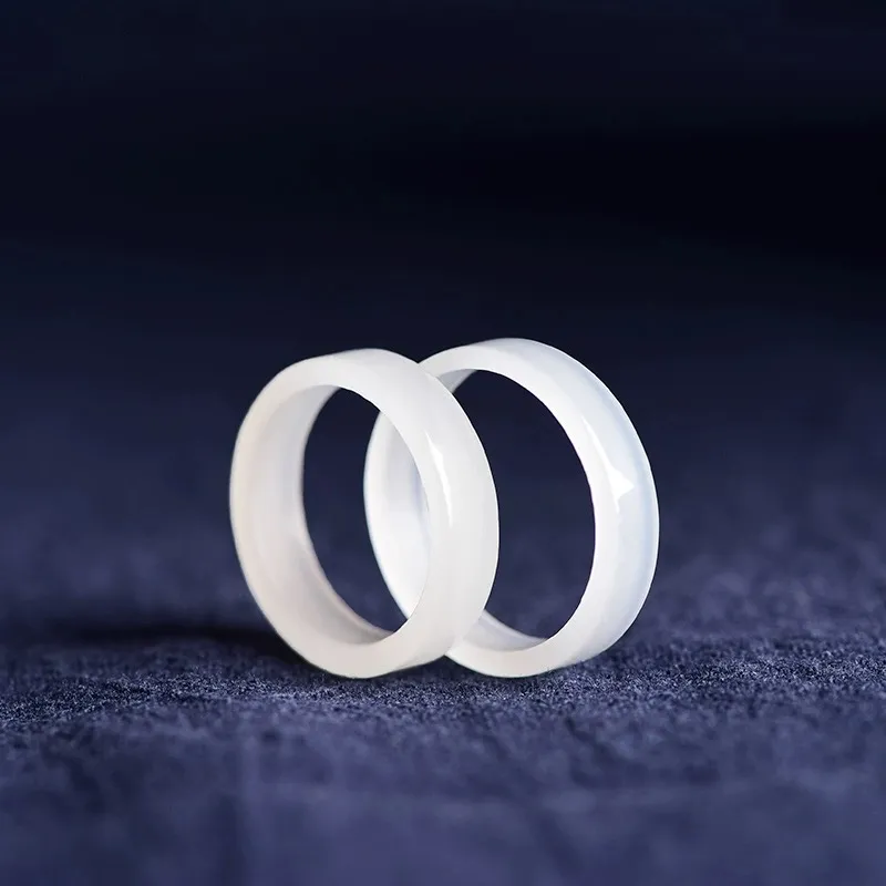 Zhen Yu Zhen Pin Hetian Jade Rings White Jade/Pale Greenish White Jade Unisex-4