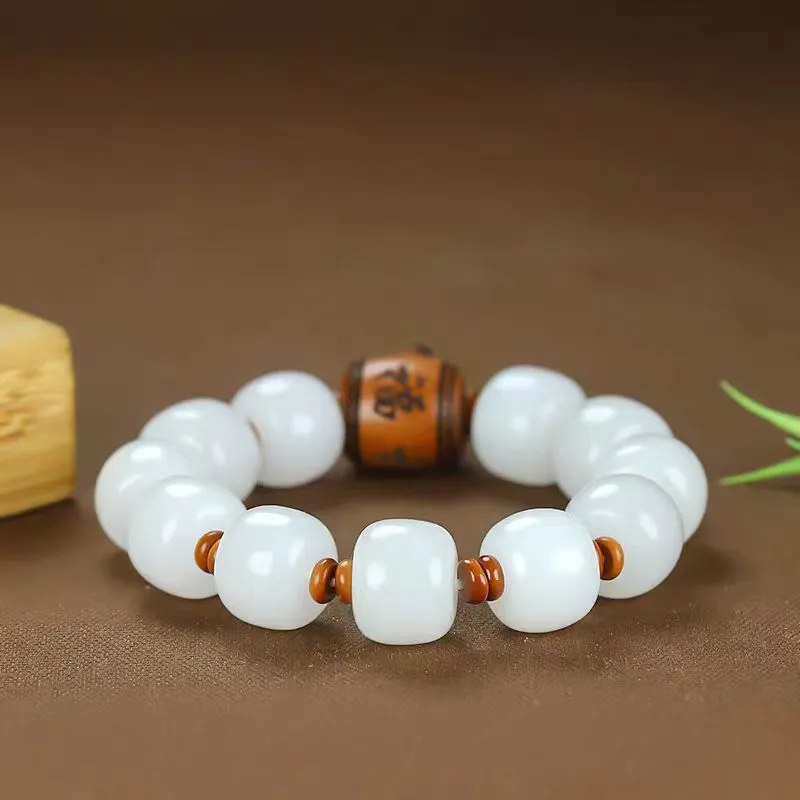Zhen Yu Zhen Pin Golden Silk Jade Bracelets Men's-3