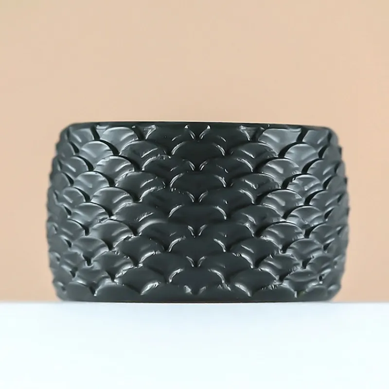 Zhen Yu Zhen Pin Hetian Jade Rings Men's Green Jade-3