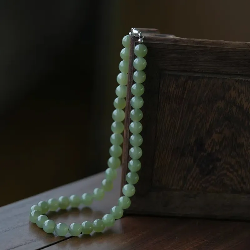 Zhen Yu Zhen Pin Hetian Jade Necklaces Green Jade Unisex-9
