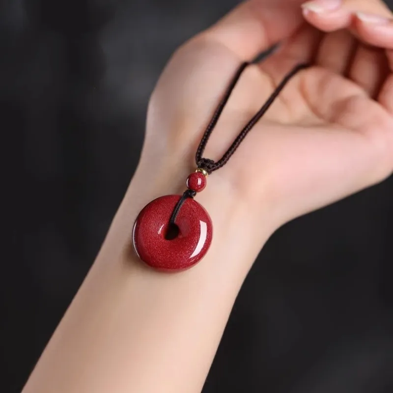 Zhen Yu Zhen Pin Reconstructed Cinnabar Necklaces Unisex-2