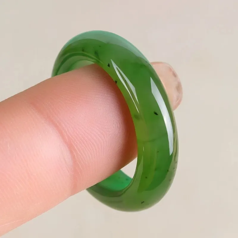 Zhen Yu Zhen Pin Hetian Jade Rings Jasper Unisex-2