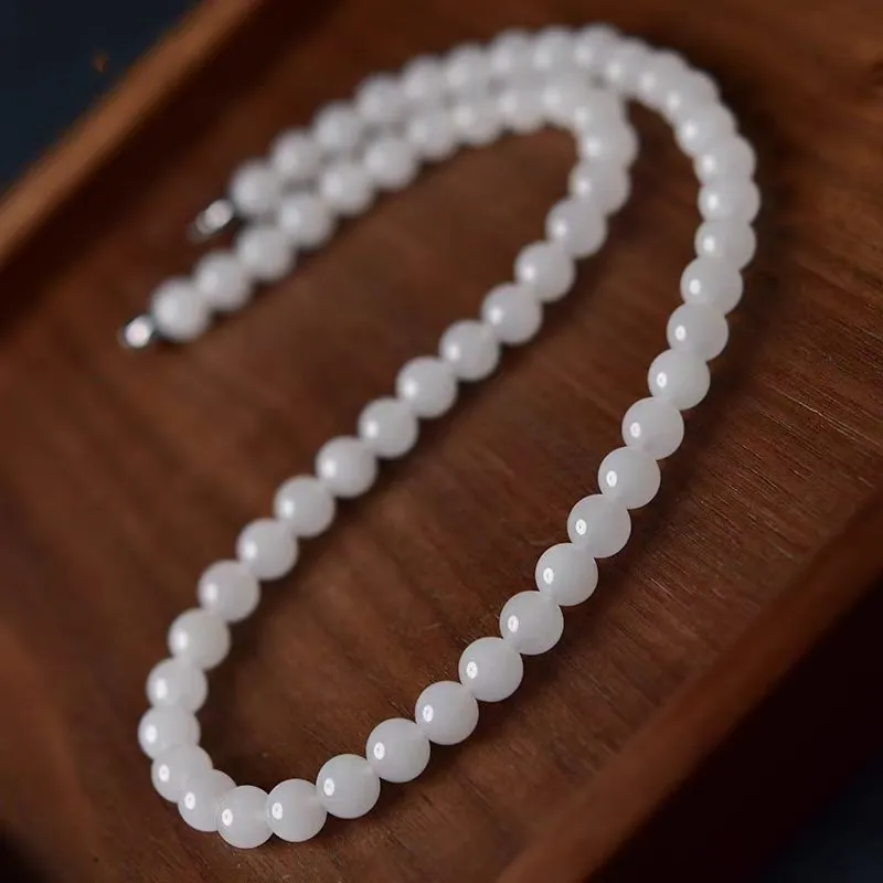 Zhen Yu Zhen Pin Golden Silk Jade Necklaces Unisex-1