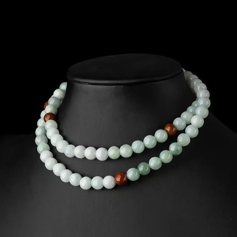 Zhen Yu Zhen Pin Glutinous Jade Jadeite Necklaces Unisex-1