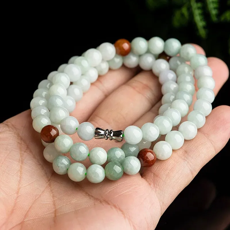 Zhen Yu Zhen Pin Glutinous Jade Jadeite Necklaces Unisex-4