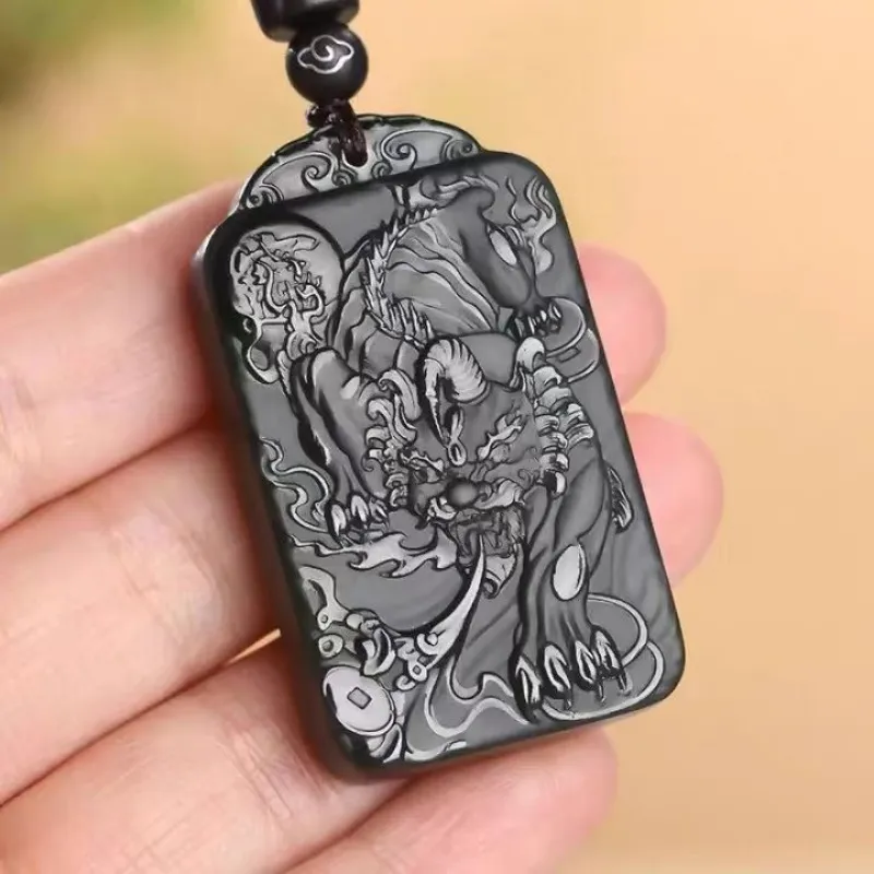 Zhen Yu Zhen Pin Hetian Jade Pendants Green Jade Unisex-3