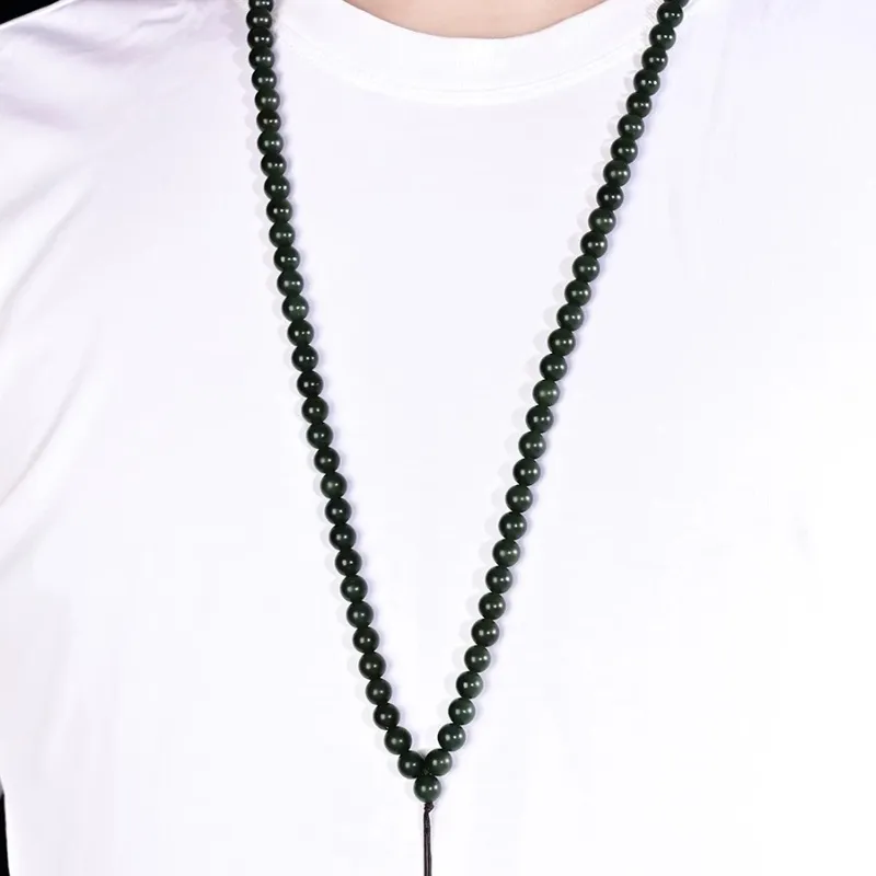 Zhen Yu Zhen Pin Hetian Jade Necklaces Unisex-5
