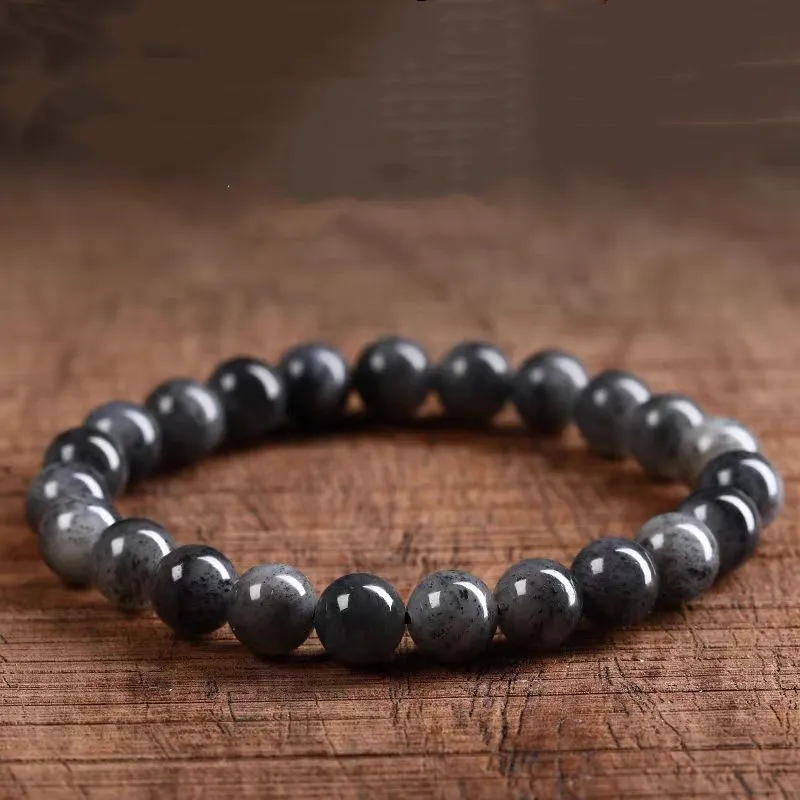 Zhen Yu Zhen Pin Hetian Jade Bracelets Blue And White Unisex-1