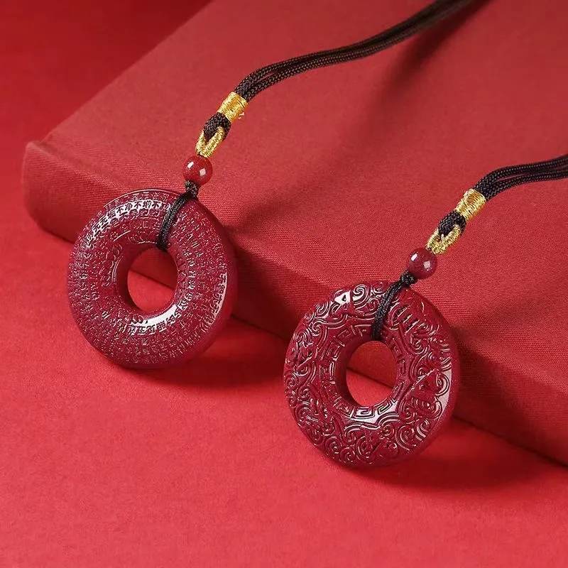 Zhen Yu Zhen Pin Reconstructed Cinnabar Necklaces Unisex-1