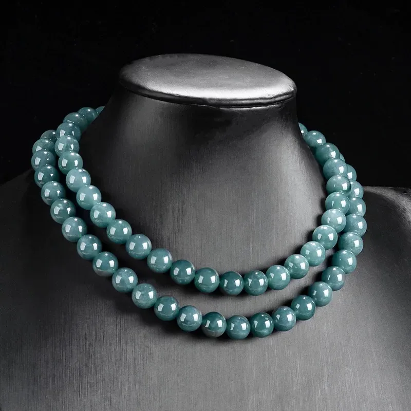 Zhen Yu Zhen Pin Glutinous Jade Jadeite Necklaces Unisex-3
