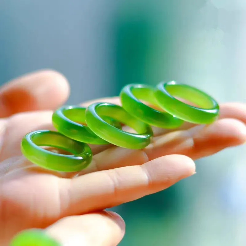 Zhen Yu Zhen Pin Hetian Jade Rings Jasper Unisex-6