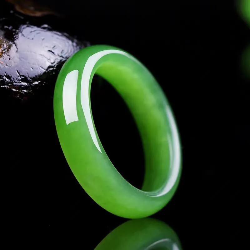 Zhen Yu Zhen Pin Hetian Jade Rings Jasper Unisex-1