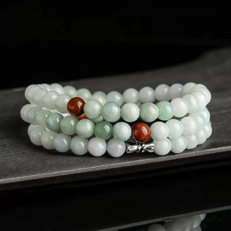 Zhen Yu Zhen Pin Glutinous Jade Jadeite Necklaces Unisex-2
