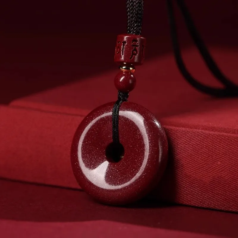 Zhen Yu Zhen Pin Cinnabar Necklaces Unisex-2