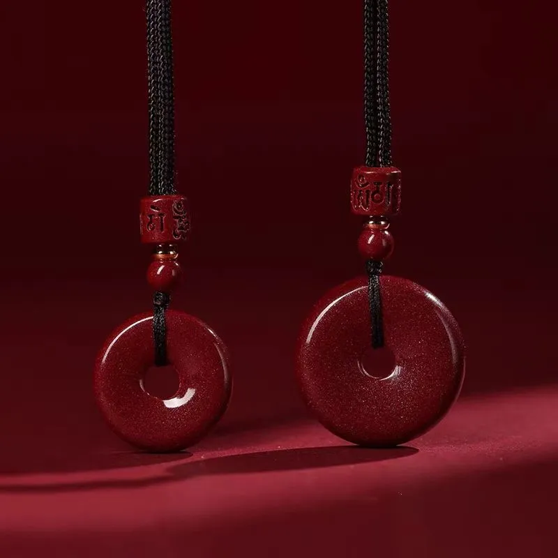 Zhen Yu Zhen Pin Cinnabar Necklaces Unisex-5