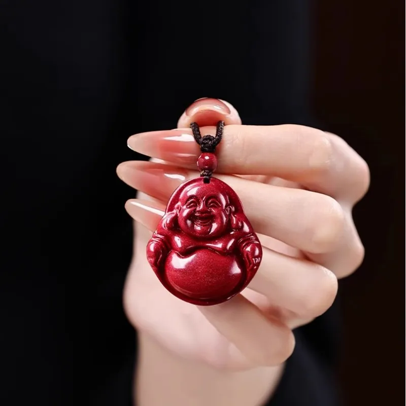 Zhen Yu Zhen Pin Cinnabar Necklaces Unisex-2