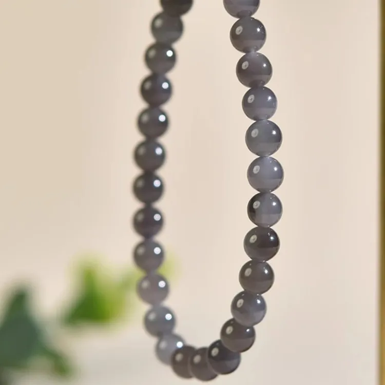 Zhen Yu Zhen Pin Hetian Jade Bracelets Smoky Purple Unisex-3