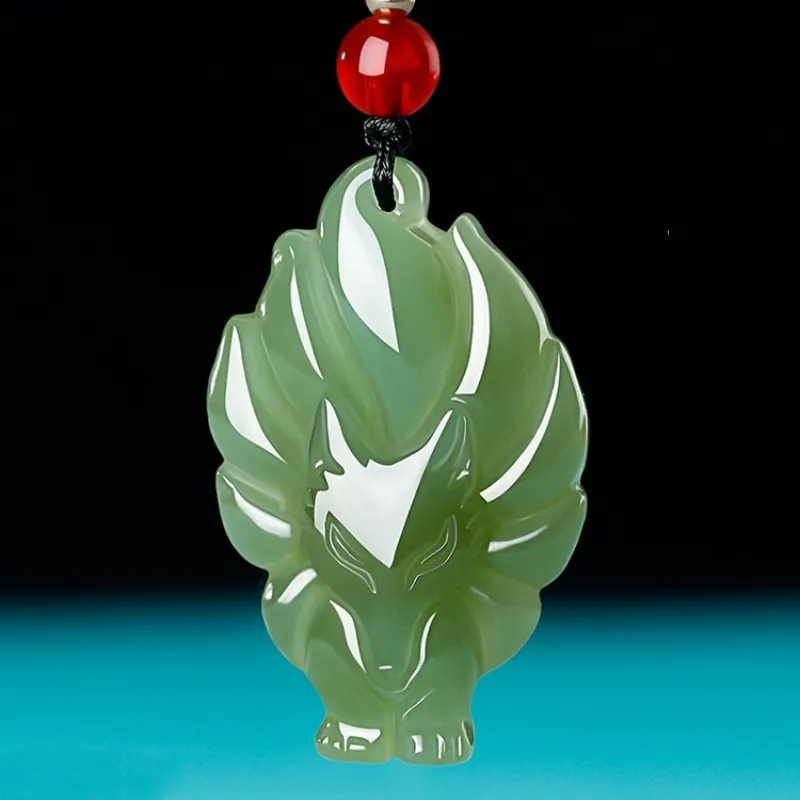 Zhen Yu Zhen Pin Hetian Jade Necklaces Green Jade Unisex-1