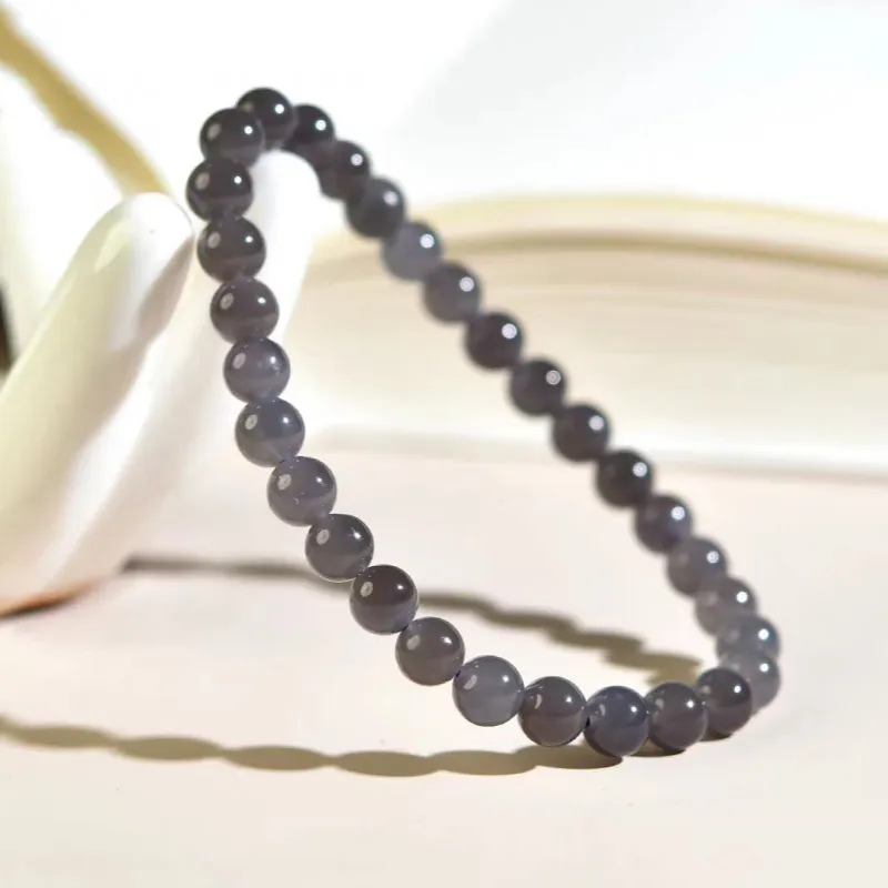 Zhen Yu Zhen Pin Hetian Jade Bracelets Smoky Purple Unisex-1