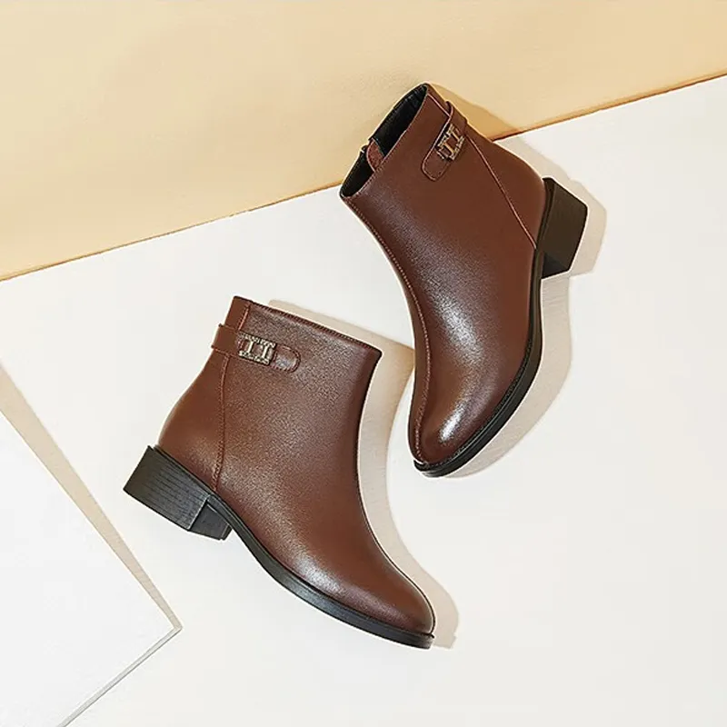 AOKANG Ankle Boots Women's ' Currently Out Of Stock '-3