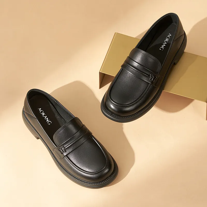 AOKANG Loafers Women's Black-5