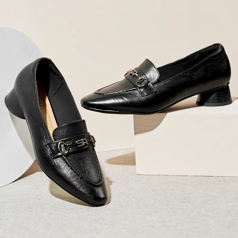 AOKANG Chunky Heel Casual Shoes Women's-2