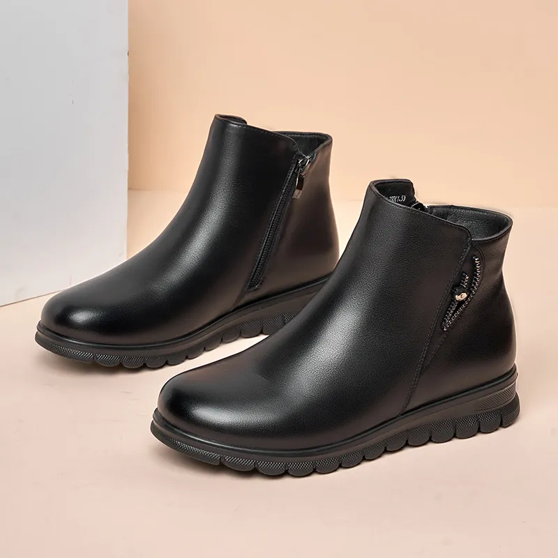 AOKANG Ankle Boots Women's ' Currently Out Of Stock '-5