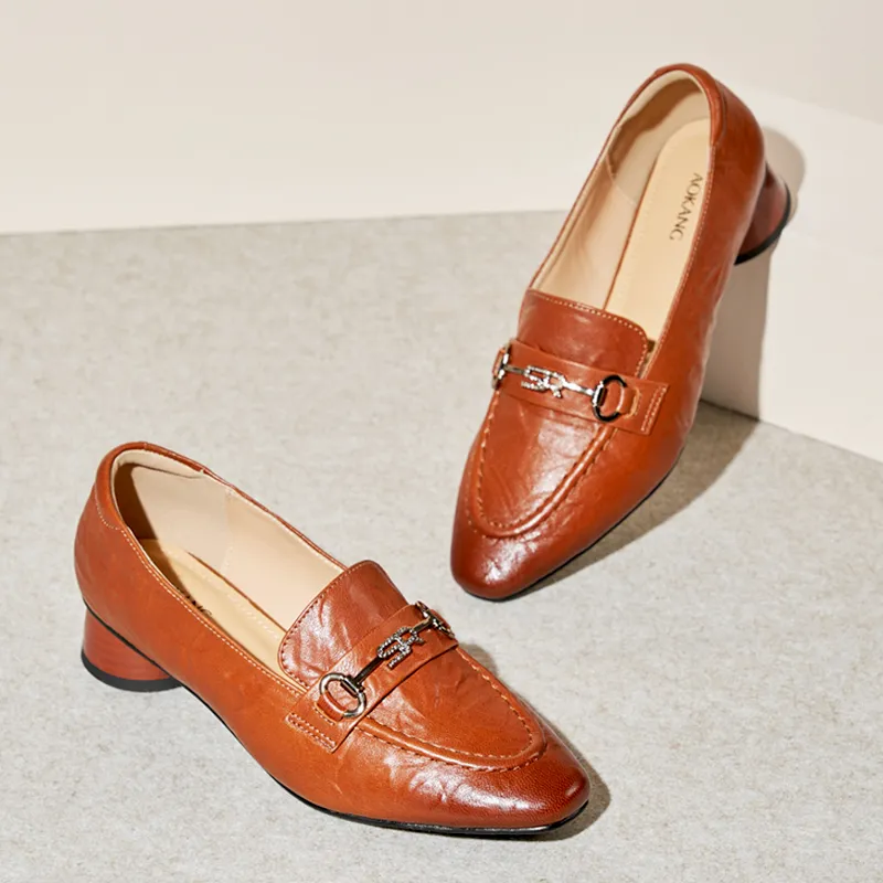 AOKANG Chunky Heel Casual Shoes Women's-10