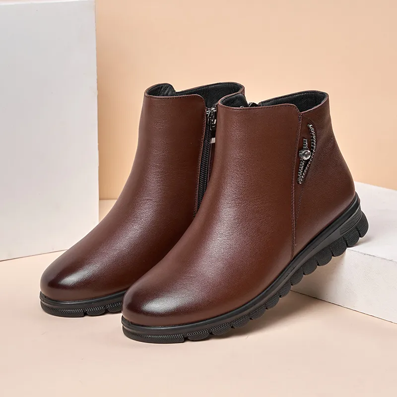 AOKANG Ankle Boots Women's ' Currently Out Of Stock '-10